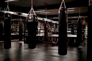 зона для тренировок по кикбоксингу